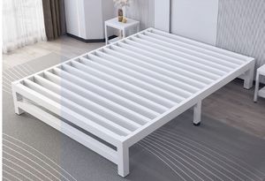 Современная простота экономичная железная кровать утолщенная усиленная односпальная кровать 1,5 м 1,8 м Двойная Рама утолщенная усиленная кровать - Product Image 2