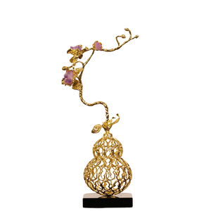 Hiện đại sang trọng hình bầu tủ trưng bày Hợp kim kẽm thủ công kim loại thanh lịch cho phòng khách gia đình bàn ăn biệt thự khách sạn - Product Image 6