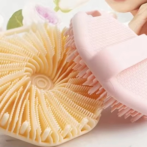 Wholesale Custom Logo Silicone Cyclone Shower Brush Exfoliating Body <b>Scrubber</b> Massage Scalp Brush Skin Care Tool OEM/ODM - Product Image 3