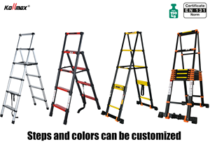 Nhôm telescoping thang 4 + 5/5 + 6/6 + 7/7 + 8/8 + 9 bước đa mục đích xách tay Kính thiên văn thang nhẹ a-khung thang - Product Image 5