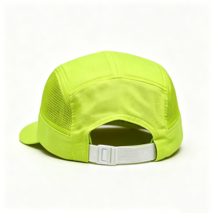 Lightweight Breathable Neon Green 5 Panel Running Cap Quick Dry Mesh Sports <b>Hat</b> for Men - Product Image 6