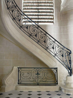 Rampe d'escalier en fer forgé Tanlong, balustrade métallique pour escalier, design de rampe d'escalier en fer forgé