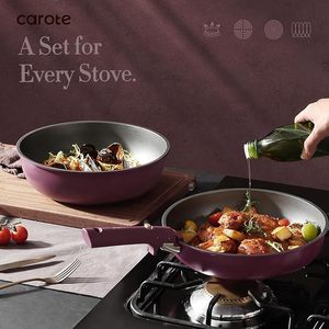 Geling basso MOQ RV alluminio viola cucina <span class=keywords><strong>pentole</strong></span> set buona <span class=keywords><strong>vendita</strong></span> 21 pz set <span class=keywords><strong>pentole</strong></span> e padelle antiaderenti - Product Image 4