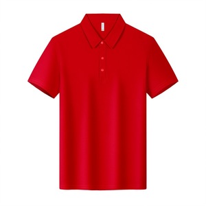Men's Solid Color Collared Short Sleeve Polo Shirt Quick Dry Summer Wear Polyester Poplin Thin Fabric - Product Image 4
