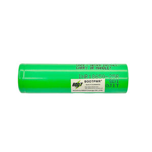100% подлинный зеленый SAM INR18650 25R 25RM 3,7 V 2500mAh 20A разряд для SAM 18650 25R/25RM сделано в Малайзии - Product Image 1