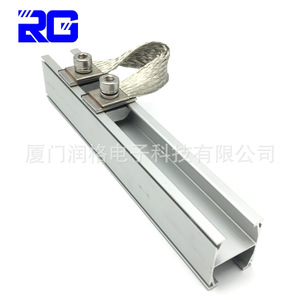 Rail de montage solaire en aluminium type H 30x36mm, finition anodisée pour système photovoltaïque - Product Image 2