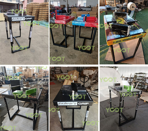 Mesa de Lucha de Brazos Compatible con WAF, Estructura de Acero Grueso, Protectores de <span class=keywords><strong>Codo</strong></span> Seguros para Competencia, Uso en Gimnasio y Entrenamiento en Casa - Product Image 2
