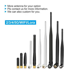 SignalPlus Wifi6 Antenna 2.4G 5.8Ghz 7.15ghz Gain 5dbi Omni Directional Whip Wifi7 Antenna SMA Connector Signal Booster Wifi6E