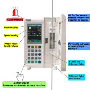 RS-IP5 医療用輸液ポンプ カラーTFT液晶画面 スマート自動静脈内輸液ポンプ分析装置（病院用） - Product Image 2