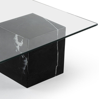 Meubles Kumusi - Design unique de table basse en verre trempé pour le salon à domicile