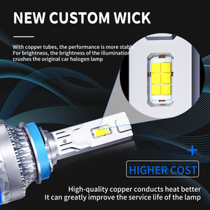 Rutense Bán Hàng Nóng C10 <span class=keywords><strong>COB</strong></span> Xe Đèn Pha H1 H4 H7 H13 H11 120W 65000lm Công Suất Cao Xe <span class=keywords><strong>LED</strong></span> Đèn Pha Bóng Đèn Cho Xe Phổ - Product Image 5