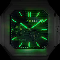 Großhandel Fabrikpreis Herren Luxus Automatik Edelstahl Saphirglas 45mm Gummiband 20mm Zeiger-Zifferblatt Chronograph