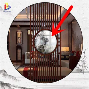 Decorative Printing Marble Pattern Partition Wall Laminated Glass