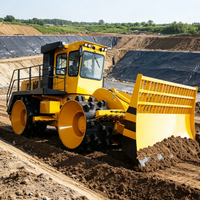 Compacteur de déchets de 23 tonnes pour la gestion des déchets, machine à rouleaux à déchets robuste, prix