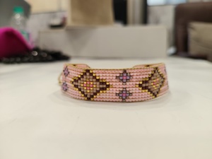 Bracelet en perles Miyuki Delica rose fait main Sstringz, bracelet à motif géométrique réglable pour femmes, bijoux tendance - Product Image 5