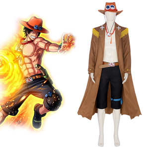 Disfraz de Cosplay de One Piece Ace para Hombre, Poliéster, Moda Urbana, Anime, Verano 2024 - Product Image 1