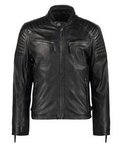 เสื้อแจ็คเก็ตหนังวัวแท้คุณภาพสูง กันลม ระบายอากาศได้ดี สวมใส่สบาย ไซส์ XL สไตล์ไฮสตรีท ปิดด้วยซิป กันน้ำ - Product Image 1