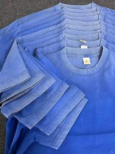 Washed Classic Distressed Plain Tee Unisex Crew‑Neck T‑Shirt Wholesale Bulk Custom Screen‑Print Group Activity Wear - Product Image 2