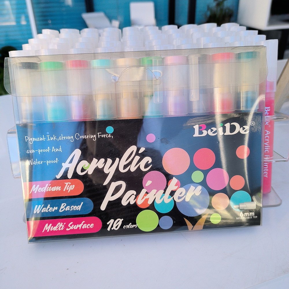 Перманентные маркеры для самостоятельной сборки, набор акриловых маркеров для краски дерева, металла, доски, камней