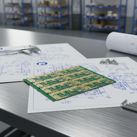 Fabrication sur mesure de circuits imprimés Rogers haute fréquence 1 à 32 couches, OEM, RO4350B RT5880 PTFE RF, fabricant de circuits imprimés micro-ondes RF