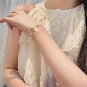 Zhizhen's Stylish High-End Baroque <b>Freshwater</b> <b>Pearl</b> <b>Bracelet</b> OT Buckles Transfer Beads Fashion Charm for Socialite Wholesale - Product Image 4