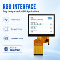 Module d'affichage LCD TFT TN personnalisé industriel tactile HMI 3,5 pouces 320x240 Interface RGB HX8238D Panneau tactile capacitif