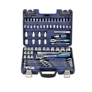 Desain unik 100 buah kunci pas Set Auto perbaikan Bit soket Set tangan alat soket Set alat kit peralatan mobil herramientas