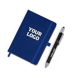 Wholesale <b>A6</b> PU Leather Notebook with Custom Logo for Promo Business School Office Gift <b>Diary</b> Journal Notebook With Elastic Band - Product Image 1