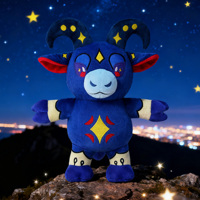 Peluche personnalisée des 12 constellations, Taureau, poupée en peluche, taureau bleu de dessin animé, jouet en peluche, mascotte astrologique, peluches pour souvenir, décoration de la maison