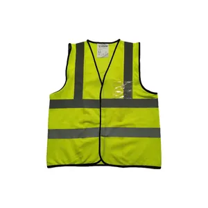 Hot Sale yellow Reflective cloth Safety Reflective Vest With Logo with Breathable Mesh