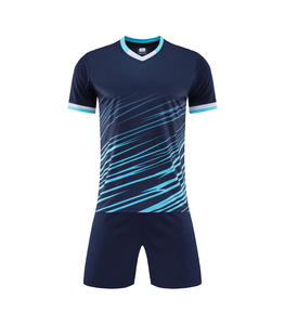 2025 Nieuwe Custom Unisex Voetbalshirts Volwassen Set Naamprint OEM Supply Service 100% Polyester Ademend Snel Droogend - Product Image 2