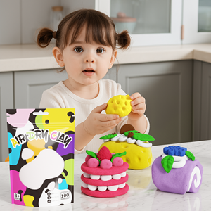 Argile à sécher à l'air, argile à modeler super douce et ultra légère pour enfants, cadeaux pour filles et garçons, kit d'activités créatives pour enfants - Product Image 4