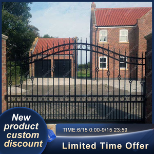 XIYATECH moderno semplice bellissimo design porta d'ingresso elegante ingresso principale cancelli scorrevoli automatici <span class=keywords><strong>in</strong></span> <span class=keywords><strong>ferro</strong></span> battuto - Product Image 2