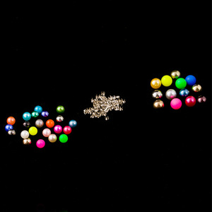 Hebillas de acrílico con pedrería de imitación de perlas para accesorios de jeans al por mayor - Product Image 3