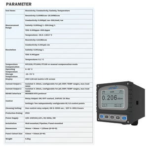 Controlador de Conductividad en Línea MTW con Electrodo IP65, Pantalla LCD 256x128, Interfaz RS485, OEM Disponible - Product Image 5