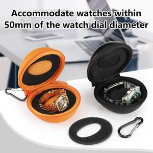 Étui de voyage portable <span class=keywords><strong>pour</strong></span> montre avec fermeture éclair, 1 emplacement, boîte de rangement haut de gamme <span class=keywords><strong>pour</strong></span> toutes <span class=keywords><strong>les</strong></span> <span class=keywords><strong>montres</strong></span>-bracelets et <span class=keywords><strong>montres</strong></span> connectées - Product Image 4