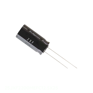 Distribuidor Autorizado 25JXF2200MEFC12.5X25 Condensador de Aluminio 2200UF 20% 25V Radial 2200 uF de Orificio Pasante - Product Image 1