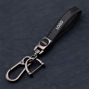 Porte-clés en cuir pour homme et femme, avec logo de marques de voitures, porte-clés en métal personnalisé, accessoires avec logo - Product Image 3