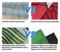 Logo de conception Offre Spéciale petit mini drapeau de bâton drapeau agitant à la main personnalisé avec poteau en plastique