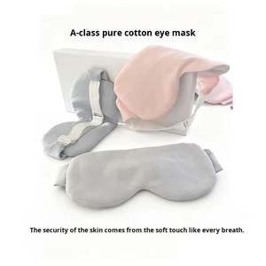 Antifaz <span class=keywords><strong>para</strong></span> <span class=keywords><strong>Dormir</strong></span> de Algodón Orgánico Ecológico con Logotipo Personalizado, 100% Algodón, Antifaz <span class=keywords><strong>para</strong></span> <span class=keywords><strong>Dormir</strong></span> con Correa Ajustable - Product Image 5