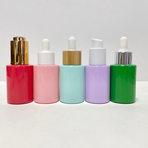 Frosted Pink Purple White Black Essential Oil Bottles 20ml 30ml 50ml Color Dropper Bottle for Cosmetic - Product Image 5
