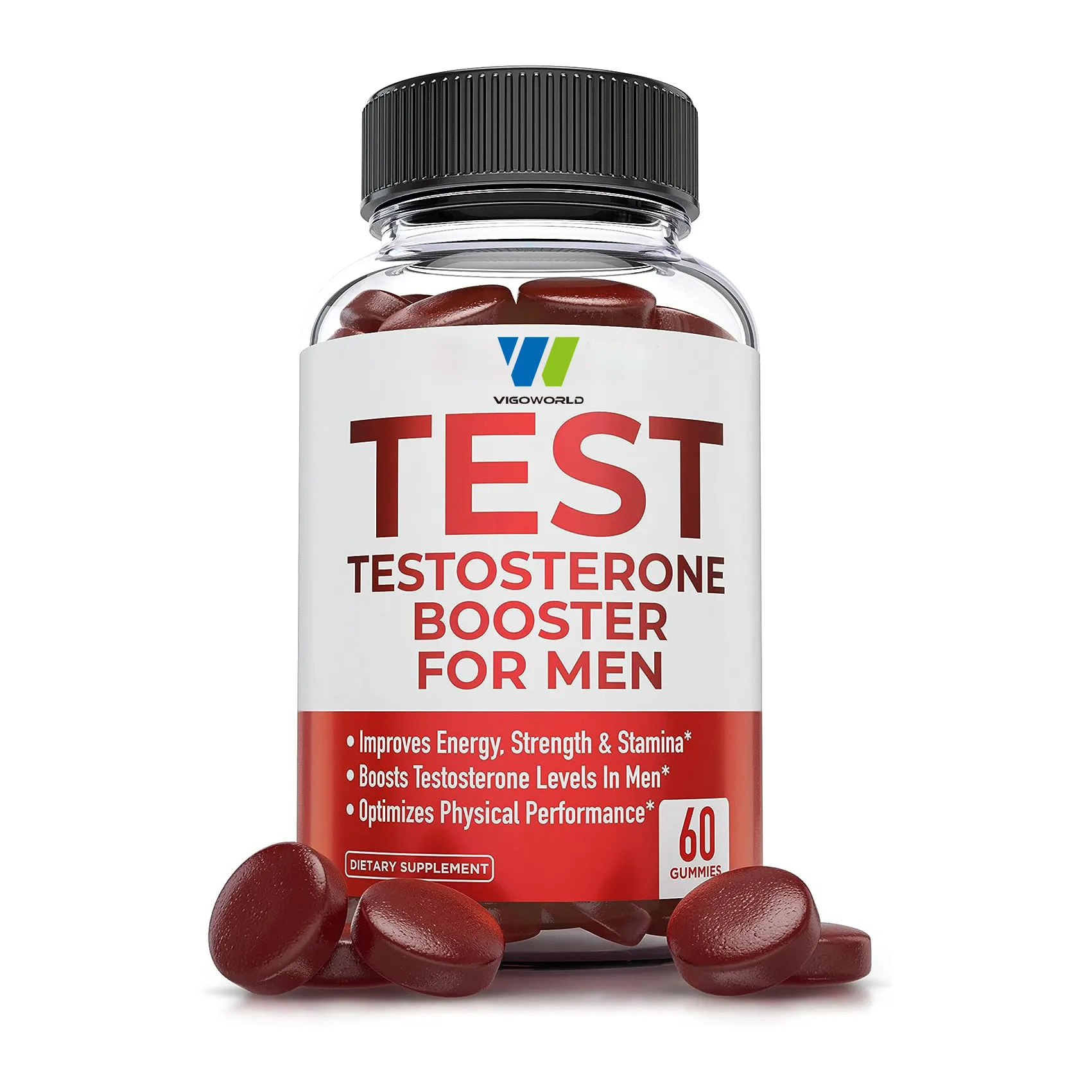 Gommes booster de testostérone pour hommes pour hommes avec Tribulus Horny Goat Weed Saw Palmetto Maca Root Male Enhancement Boost Energy