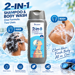Champú y Gel de Ducha 2 en 1 Dr. Snow para Hombre, Elimina el Cloro, Fórmula Específica para Natación, 240 ml - Product Image 2