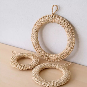 Posavasos minimalista tejido de paja, hierba de agua, cáscara de maíz, olla tejida a mano, Mantel Individual, mantel de mesa con aislamiento térmico - Product Image 6