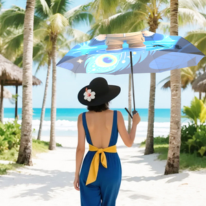 Parapluie imprimé personnalisé Logo personnalisé Cadeaux promotionnels Ouverture automatique Conception compacte pliante pour les événements publicitaires - Product Image 2