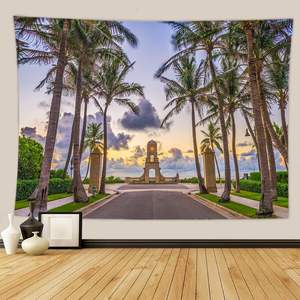 <span class=keywords><strong>Tapiz</strong></span> con Diseño Floral, Tapices de Pared con Motivos Florales, Tapete de Yoga de Poliéster, Decoración Rústica para el Hogar, Toalla, Alfombra, Decoración Romántica para la Pared - Product Image 4