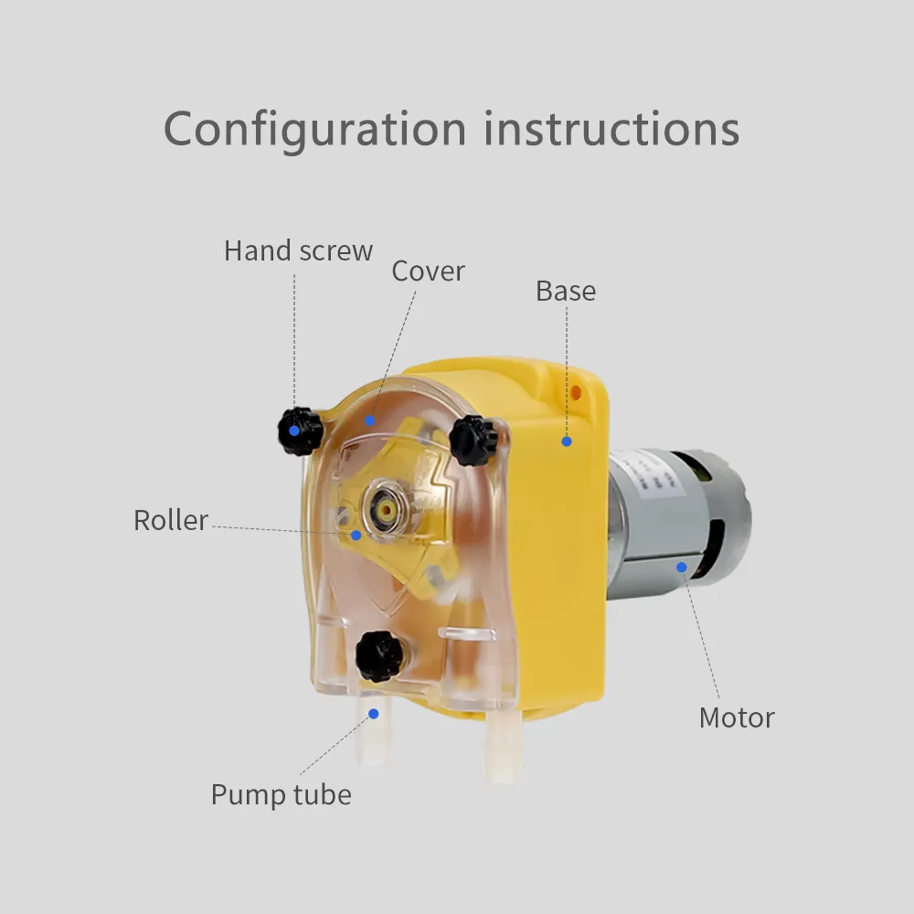 JIHPUMP DC 24V büyük akış 3 litre sıvı peristaltik dozaj pompası viskoz deterjan krem sosu şurubu yiyecek içecek