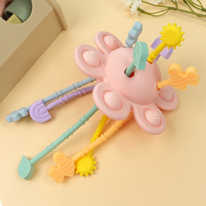 Wolife Original Baby <strong>Silicone</strong> <strong>Pull</strong> String Sensory <strong>Toy</strong> Teether Teething Montessori String Interactive <strong>Toy</strong> for Babies 6-12 Months - Product Image 3