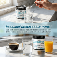 Poudre d'acide aminé L-Glutamine, complément de glutamine pour les passionnés de fitness, contribue à minimiser la dégradation musculaire pendant l'entraînement