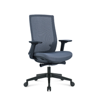 Chaise de bureau ergonomique en maille avec sangle centrale, soutien lombaire dissimulé, accoudoirs 4D, confortable et durable, couleur personnalisable